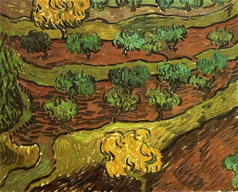 Olive Trees against a Slope of a Hill, 1889 - Vincent van Gogh - WikiArt.org