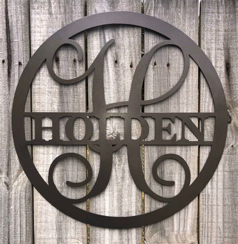 Custom Metal Signs | Monogram Wall Decor | Metal Wall Art – Mind Bending Metal Art