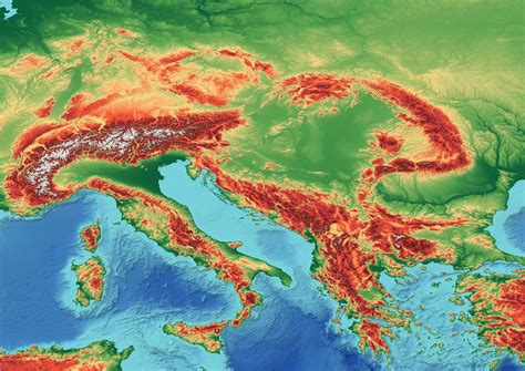 Topographic Map Of Eastern Europe – Topographic Map of Usa with States