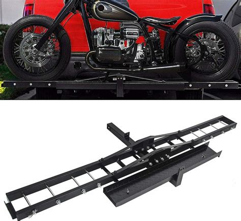 500lbs Motorcycle Scooter Dirt Bike Carrier Hauler Hitch Mount Steel ...