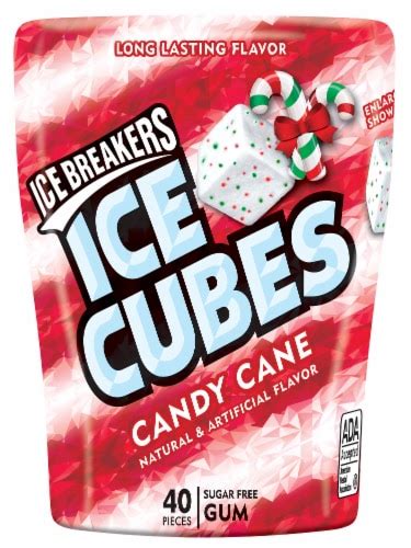 Ice Breakers Holiday Ice Cubes Candy Cane Sugar Free Gum, 40 ct - Fry’s Food Stores