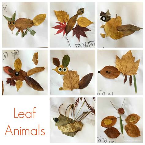 Leaf Animal Craft for Kids - Emma Owl