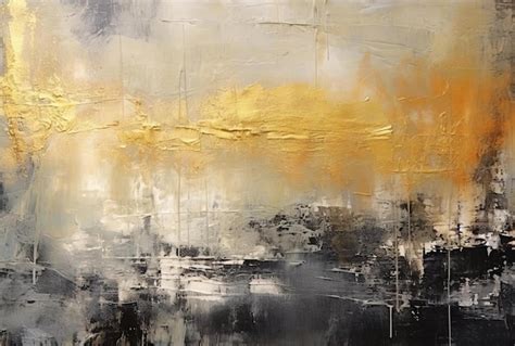 Premium Photo | An abstract painting in gold