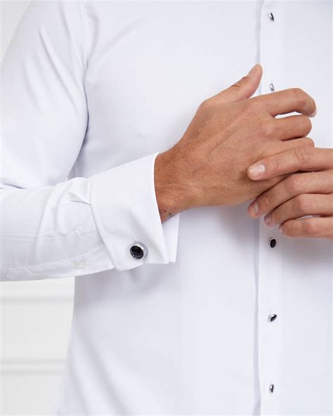 Refined Class White Tuxedo Shirt