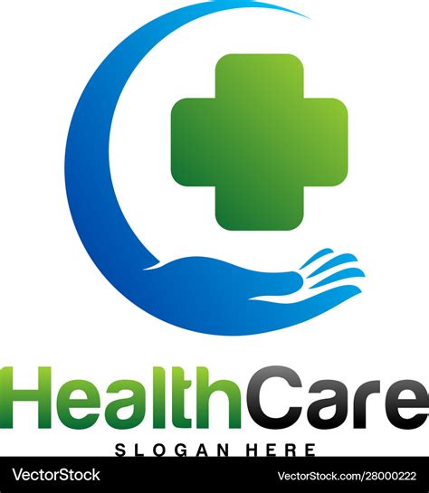 Health care logo design concept Royalty Free Vector Image