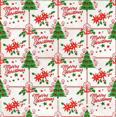 Vintage Christmas Wrapping Paper - a photo on Flickriver