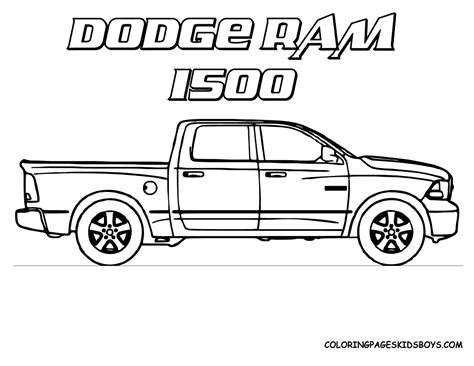 Printable Dodge Ram Coloring Pages