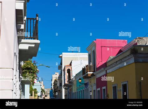 Traditional architecture, Old San Juan, Puerto Rico Stock Photo - Alamy