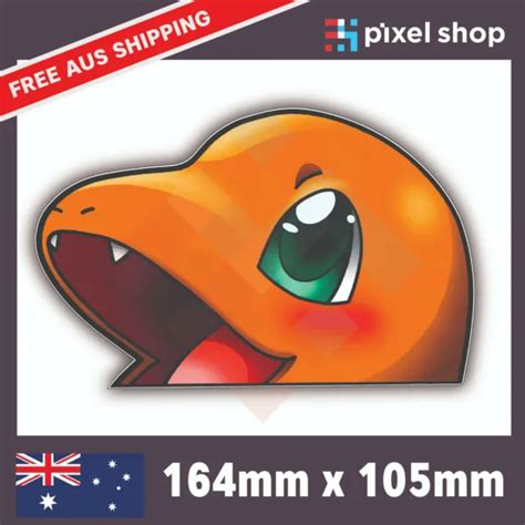 PEEPING CHARMANDER VINYL Car Sticker Decal Funny Meme Cute Weekend EUR ...