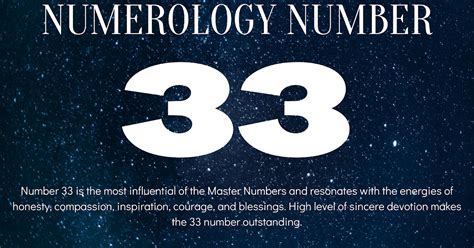 Numerology: The meaning of number 33