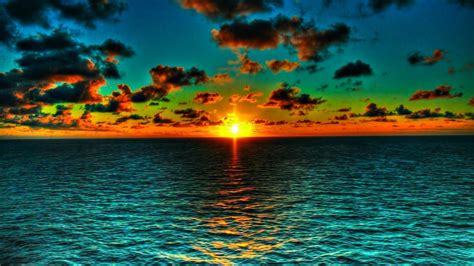 Blue Ocean Sunset Wallpapers - Top Free Blue Ocean Sunset Backgrounds - WallpaperAccess