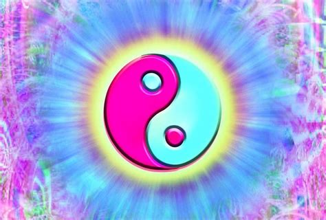 Yin & Yang (Colorido azul e rosa) | | | Yin & Yang (Blue and pink color) | Yin yang, Yin, Wallpaper