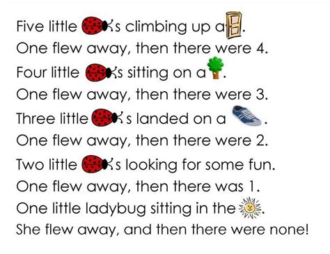 ladybug poem preschool - Google Search | Preschool songs, Preschool poems, Insects preschool