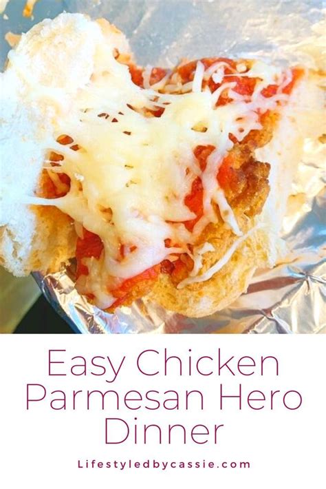 Easy 30 minute Chicken Parmesan Hero Dinner, 4 Ingredients | Recipe ...