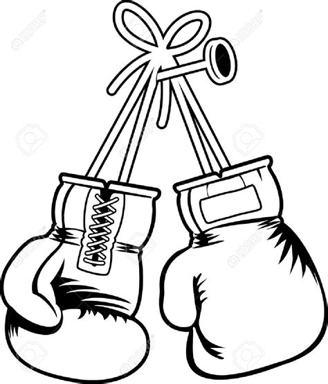 Hanging Boxing Gloves Drawing at GetDrawings | Free download