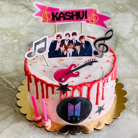 Bts Themed Cake | bakehoney.com