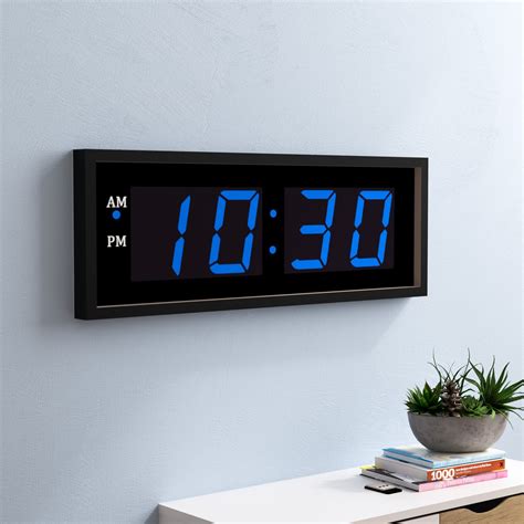 Large Digital Wall Clock | Foter