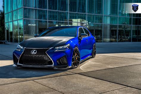 Electric Blue Lexus GS-F With Perfectly Fitted Rohana RFX5 Wheels — CARiD.com Gallery