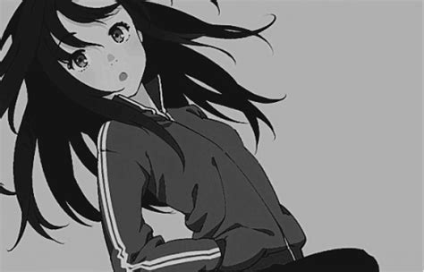 black and white anime girl gif | WiffleGif