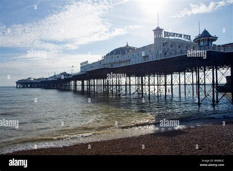 Brighton Pier England UK United Kingdom GB Great Britain British Isles ...