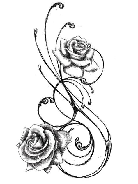 Rose Line Drawing | Free download on ClipArtMag