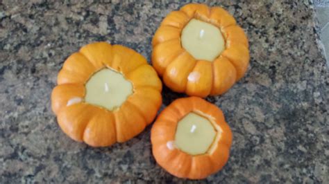 My Fruitful Life: How to Make Mini Pumpkin Candles