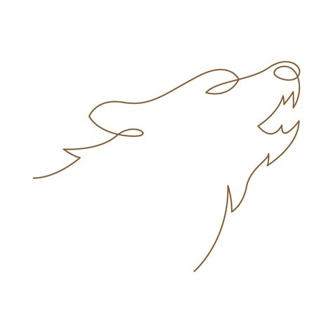 Wolf line art logo design 21506813 Vector Art at Vecteezy