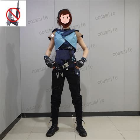 Game Valorant Jett Cosplay Costume Halloween Jumpsuit Outfits ...