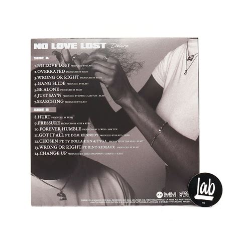 Blxst: No Love Lost (Colored Vinyl) Vinyl LP — TurntableLab.com