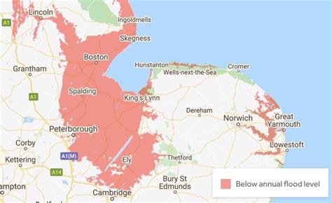 Flood map revealed: The SIX areas underwater by 2050 | UK | News | Express.co.uk