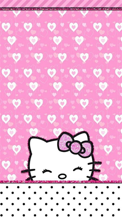 Hello Kitty Pink Bow Wallpaper