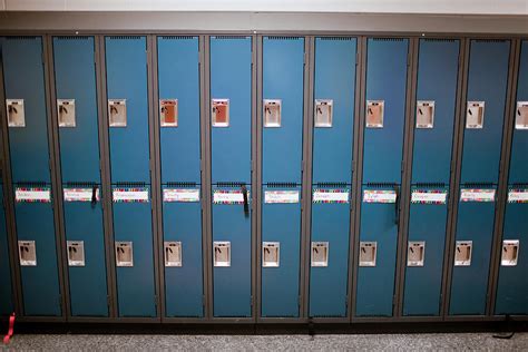 A Row Of Lockers In A School Hallway Photograph by Christopher Kimmel ...