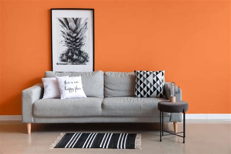 What Colour Walls Go With Orange Sofa | Homeminimalisite.com