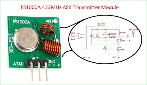 Rf Module 433mhz Circuit Diagram