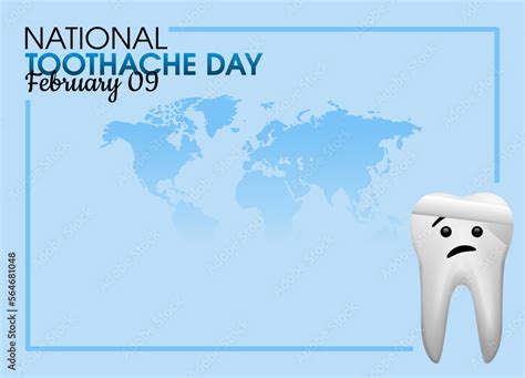 vector graphic of national toothache day good for national toothache ...