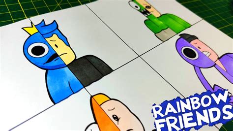 DIBUJO EL ORIGEN de RAINBOW FRIENDS de ROBLOX 😱 Paranoid meme Rainbow friend Roblox DRAWING ...