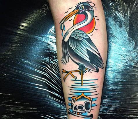 Pelican tattoo by Sam Ricketts | Post 14994