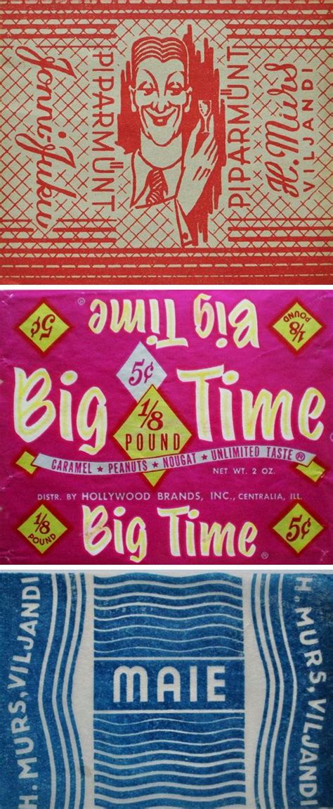 Vintage Candy Wrappers