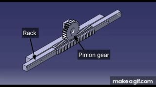 Rack and pinion Gear || animation on Make a GIF