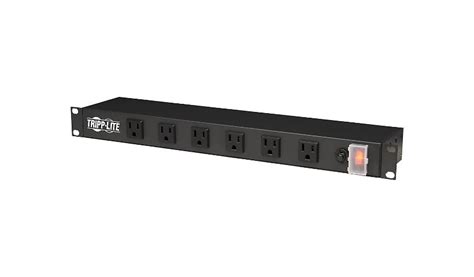 Tripp Lite Power Strip Rackmount Metal 120V 5-15R Right Angle 12 Outlet 1U - power distribution ...