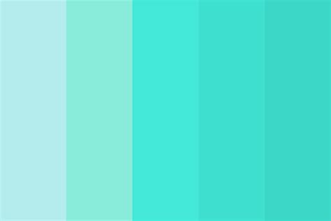 Shades of Turquoise Color Palette