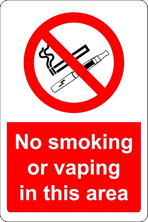 Printable No Smoking Or Vaping Signs