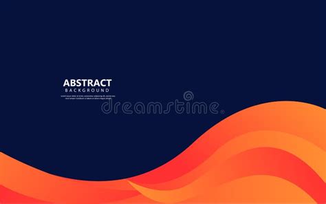 Abstract Geometric Wave Shape Navy and Blue Flat Background Vector Stock Illustration ...