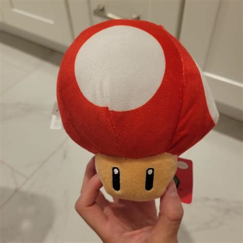 Super Mario red mushroom plush. Brand new with tags... - Depop