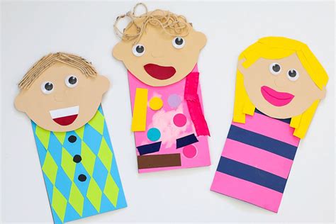 All About Me Paper Bag Puppets - The Littles & Me