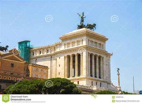 Closeup View on the Altare Della Patria in Rome Stock Image - Image of landmark, antique: 124294155