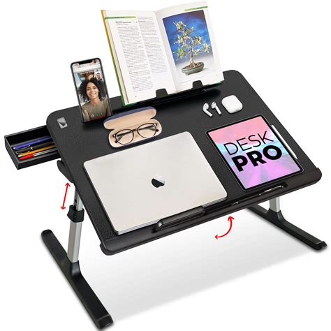 Cooper Desk PRO Large Folding Laptop Desk for Bed | Adjustable Laptop ...