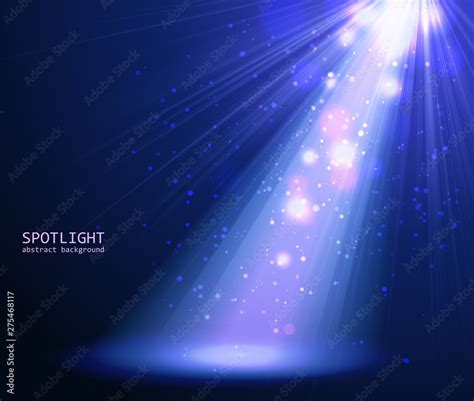 Abstract blue spotlight background. Stock Vector | Adobe Stock