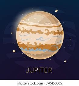 Planet Jupiter Vector Illustration Isolated On Stock Vector (Royalty Free) 390450505 | Shutterstock