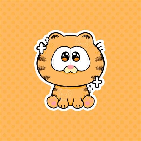 Baby Garfield ️ | Kawaii cat drawing, Cute little drawings, Cute drawings